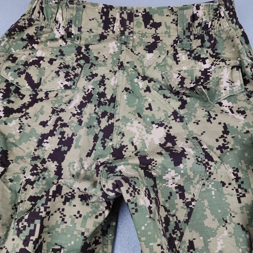US Navy Seals Pants Mens Med Long 33x33 Green NWU Type III Camo Cargo Navy Work